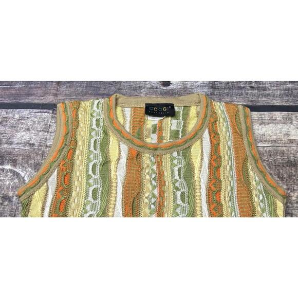 VTG Coogi Sweater Set Womens Small Vest Pants 3D Knit Acrylic Bundle 90s - Picture 15 of 15